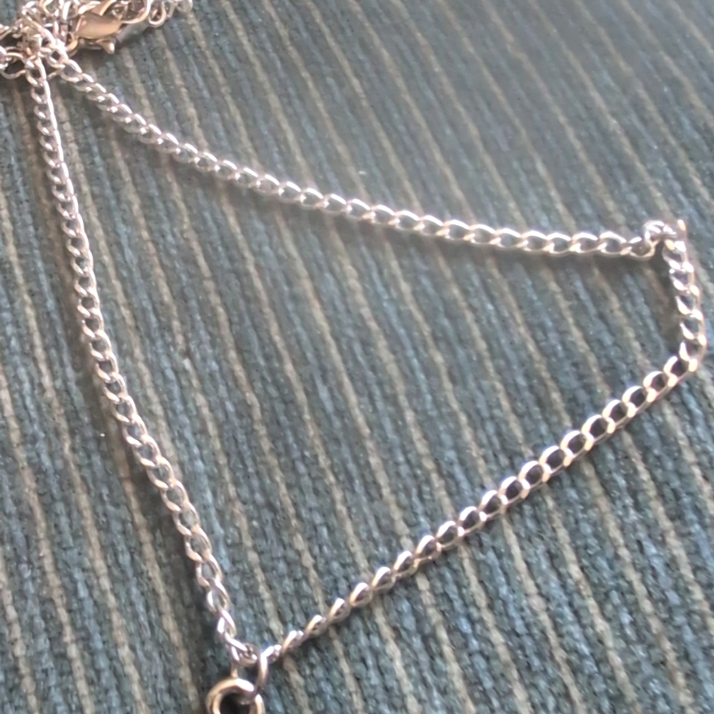 Silver Tone Rhinestone Cross - Picture 3 of 5